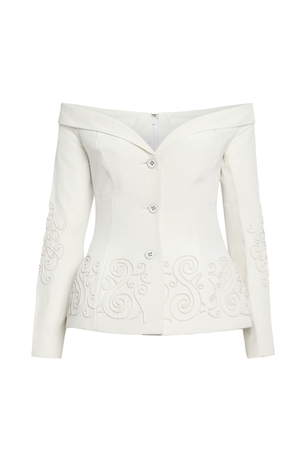 Hand Embroidered Shaped Blazer