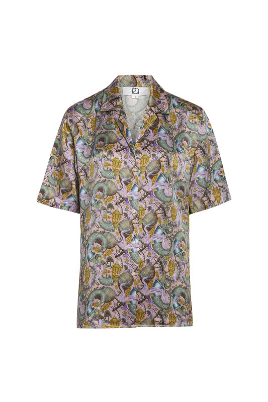 Unisex Neoteric Silk Satin Shirt