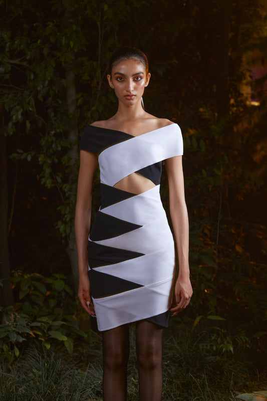 Hand-Sewn Crossover Dress